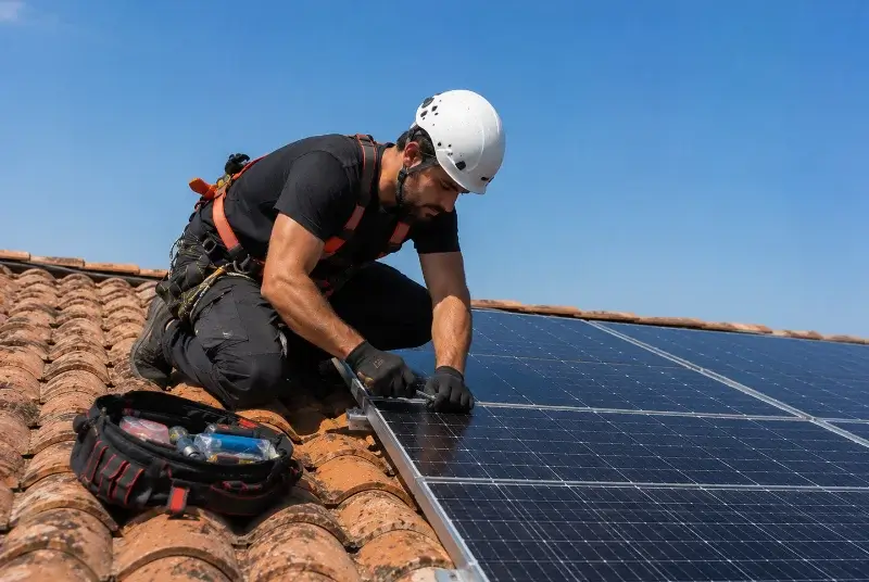 Maintenance et monitoring de panneaux solaires à Saint-Thuriau