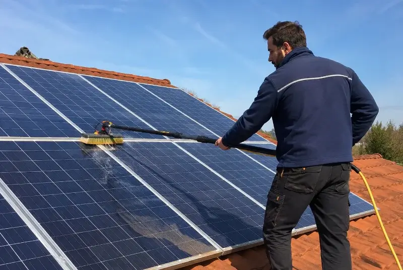 Nettoyage et entretien de panneaux solaires à Saint-Thuriau
